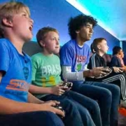 Video game party with Jesse